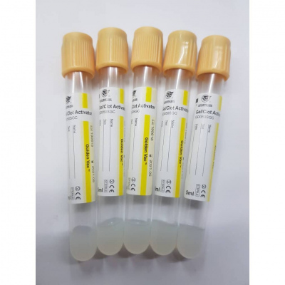 Tubo Golden Vac Amarillo 5ml c/100