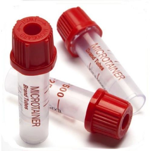 Tubo microtainer Golden Vac rojo 0.5ml c/50