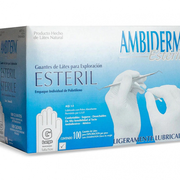 Guante esteril AMBIDERM CH, M, G