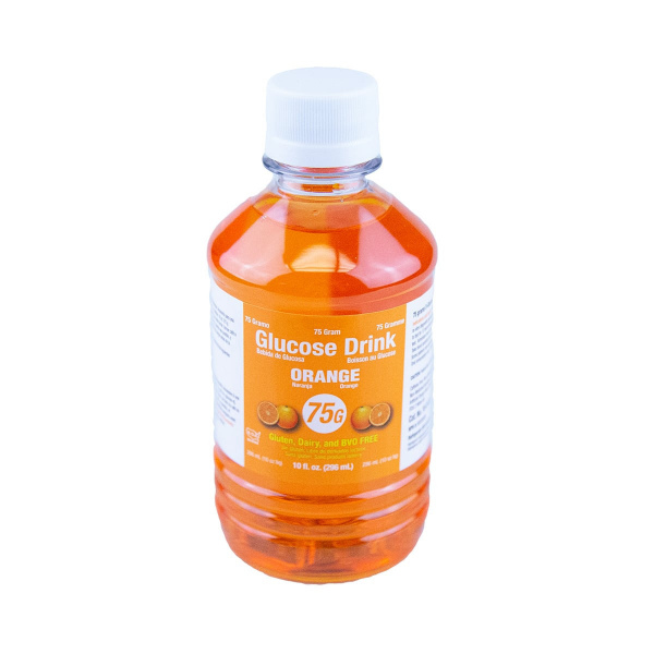 Dextrosol - Soda para tolerancia a la glucosa de 50g, 75g, 100gr de naranja AzerScientific