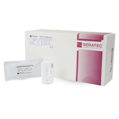 Prueba PSA semicuantitativa (sangre/suero/plasma) en cassete c/40 pbas marca Seratec